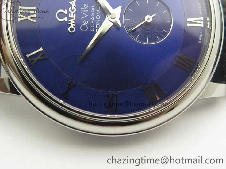 0427 Youthful De Ville Prestige Small Second TWF 1:1 Best Edition Blue Dial on Black Leather Strap MIYOTA 8035